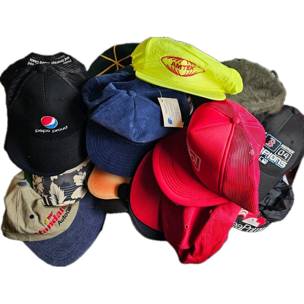 Lot Of 29 Hats | Vintage, Sports, Beer, Cars, Fashion, Disney, Gas, Movies Etc.